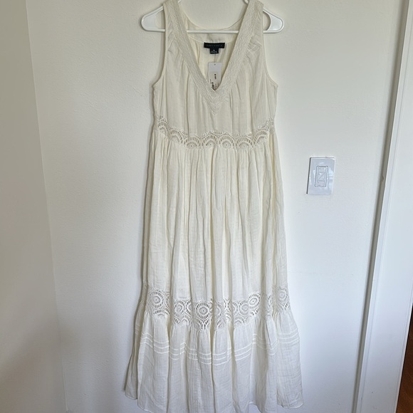 Sanctuary Lace Maxi Dress in Muslin Cream nwt size m - Picture 3 of 8